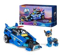 PAW PATROL The Mighty Movie, jouet voiture avec figurine d'action Chase Mighty Pups, lumières et sons, jouets pour enfants de 3 ans et plus