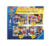 Paw Patrol The Movie Boîte de 4 Puzzles (12, 16, 20, 24 pièces) pour Enfants à partir de 3 Ans