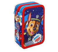 Paw Patrol Trousse à crayons 45 pièces triple compartiment triple fermeture éclair