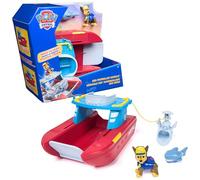 Paw Patrol, Véhicule Sea Patroller avec Figurines Chase et Requin, 2 Modes de Patrouille, Jouets pour garçons et Filles à partir de 3 Ans