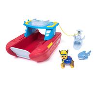 PAW Patrol, Véhicule Sea Patroller avec figurines Chase et requin, 2 modes de patrouille, jouets pour garçons et filles à partir de 3 ans