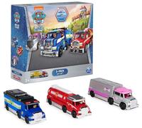PAW PATROL Véhicules True Metal 1:55 - Pack Chase, Marcus et Stella (montés)