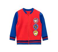 Paw Patrol Veste Enfant | Manteau Garcon | Chase Marshall Rubble | Sweat Zippé La Pat' Patrouille - Rouge - 4-5 Ans