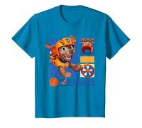 Paw Patrol - Zuma Orange/Bleu T-Shirt, Enfant, Saphir, 3 Ans
