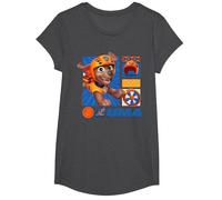 Paw Patrol - Zuma Orange/Bleu T-Shirt, Fille, Chiné Foncé, S