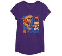 Paw Patrol - Zuma Orange/Bleu T-Shirt, Fille, Violet, S