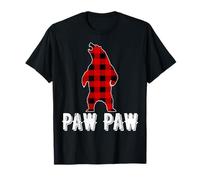 Paw Paw Bear Pyjama de Noël Motif écossais Rouge T-Shirt