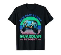 Paw Paw by Day Guardian by Night Retro Gamer T-Shirt
