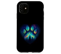 Paw Pin Tree Heart Aurora Northern Lights Garçons Filles Coque pour iPhone 11