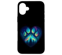 Paw Pin Tree Heart Aurora Northern Lights Garçons Filles Coque pour iPhone 16 Plus