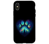 Paw Pin Tree Heart Aurora Northern Lights Garçons Filles Coque pour iPhone X/XS