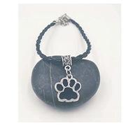 Paw Prints Pendant Multicolor Leather Rope 18cm
