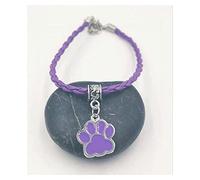 Paw Prints Pendant Multicolor Leather Rope 18cm