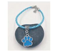 Paw Prints Pendant Multicolor Leather Rope 18cm