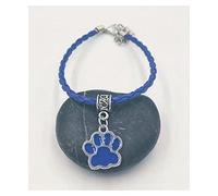 Paw Prints Pendant Multicolor Leather Rope 18cm
