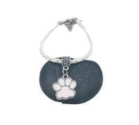 Paw Prints Pendant Multicolor Leather Rope 18cm