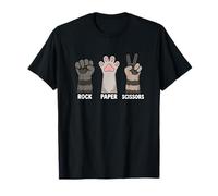 Paw Racoon Rock Paper Ciseaux Humour T-Shirt