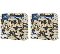 PAW Serviette de Table Papier - Airlaid (40 x 40 cm) I Or, Feuilles, Fleurs I Décoration Anniversair, Mariage, Bapteme Garcon et Fille I Structure en Tissu I Color: Floral Pattern Black (Lot de 2)