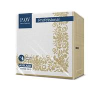 PAW Serviette de Table Papier - Airlaid (40 x 40 cm) I Ornement Classique, Or, Cadre I Décoration Anniversair, Mariage, Bapteme Garcon et Fille I Structure en Tissu I Color: Golden ornament