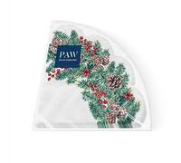 PAW - Serviette Papier - 3 Plis (Ø 32 cm) I Lot de 12 I Serviette de Table Papier - Noël, Hiver, Fêtes, Sorbier, Cônes, Brindilles I Décoration de Table Idéale pour Noël (Winter Branches)