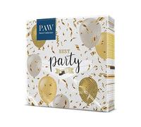 PAW - Serviette Papier 3 Plis (33 x 33 cm) I Lot de 20 I des Serviettes de Table Qui Sont Parfaites Pour les Fêtes, les Réunions Entre Amis (Elegant Balloons)