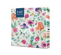 PAW - Serviette Papier 3 Plis (33 x 33 cm) I Lot de 20 I Parfait pour les Anniversaires, les Partys, les Mariages, la Kommunion et les Célébrations I Décoration de Table - Arrangement Floral