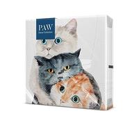 PAW - Serviette Papier 3 Plis (33 x 33 cm) I Lot de 20 I Serviette de Table Papier Idéal pour les Anniversaires, les Journées Portes Ouvertes, les Fêtes de Jardin (Better Together)