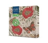 PAW Serviette Papier 3 Plis (33 x 33 cm) I Lot de 20 | Serviette de Table Papier Idéal pour les Anniversaires, les Fêtes Patronales, les Garden Parties, les Fêtes de Famille (Passing Butterflies)