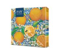 PAW Serviettes 33 x 33 cm, 20 pièces - Boom Orange | Trois plis, absorbantes et résistantes, déco pour anniversaire, mariage et goûter, apporte de la couleur à la table