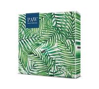 PAW Serviettes 33 x 33 cm, 20 pièces - Feuilles Tropicales | Trois plis, absorbantes et résistantes, déco pour anniversaire, mariage et goûter, apporte de la couleur à la table