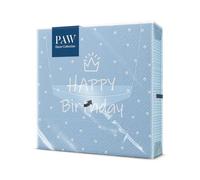 PAW Serviettes 33 x 33 cm, 20 pièces - Jour Spécial Bleu | Trois plis, absorbantes et résistantes, déco festive pour anniversaire et fêtes, ambiance joyeuse garantie à table