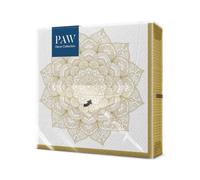 PAW Serviettes 33 x 33 cm, 20 pièces - Mandala Doré | Table raffinée et bohème | mariage, anniversaire | brunch et réception | ouate 3 plis douce | papier certifié FSC