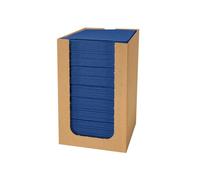 PAW - Serviettes Airlaid 20x20 cm, 100 pièces, Cocktail pli 1/4, Résistantes Absorbantes, Décoration table HoReCa Mariage Fête, Couleur: Bleu Foncé