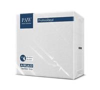 PAW Serviettes Effet Tissu 40 x 40 cm, 50 pièces - Blanc | Le papier Airlaid est résistant et absorbant, pour mariage, communion, baptême et anniversaire, aussi pour l'HoReCa