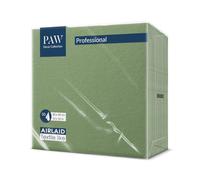 PAW Serviettes Effet Tissu 40 x 40 cm, 50 pièces - Effet Lin Vert | Le papier Airlaid est résistant et absorbant, pour mariage, communion, baptême et anniversaire, aussi pour l'HoReCa
