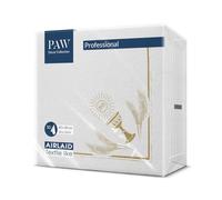 PAW Serviettes Effet Tissu 40 x 40 cm, 50 pièces - Ma Première Communion Or