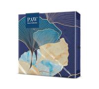 PAW - Serviettes Fleurs 20 Pièces | Serviettes En Papier 33 x 33 cm | Serviettes Floral Parfaites Pour Fêtes Et Anniversaires | Décoration De Table Serviettes Jetables - Accents Ginko Élégants