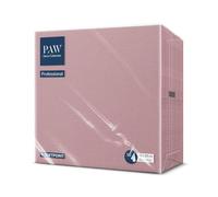PAW - Serviettes Soft Point (38 x 38 cm) | 50 Serviettes Gastronomiques | Douces et Résistantes | Idéales pour un usage Quotidien, les Bars et les Cafés | Rose poudré