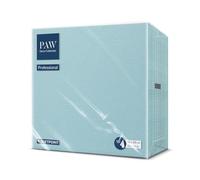 PAW - Serviettes Soft Point (38 x 38 cm) | 50 Serviettes Gastronomiques | Douces et Résistantes | Idéales pour un usage Quotidien, les Bars et les Cafés | Bleu azur