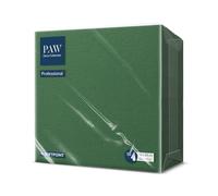 PAW - Serviettes Soft Point (38 x 38 cm) | 50 Serviettes Gastronomiques | Douces et Résistantes | Idéales pour un usage Quotidien, les Bars et les Cafés | Vert houx