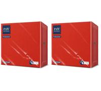 PAW - Serviettes Soft Point (38 x 38 cm) | 50 Serviettes Gastronomiques | Douces et Résistantes | Idéales pour un usage Quotidien, les Bars et les Cafés | Rouge chili (Lot de 2)