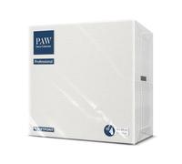 PAW - Serviettes Soft Point (38 x 38 cm) | 50 Serviettes Gastronomiques | Douces et Résistantes | Idéales pour un usage Quotidien, les Bars et les Cafés | Couleur Unie Blanche