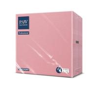 PAW - Serviettes Soft Point (38 x 38 cm) | 50 Serviettes Gastronomiques | Douces et Résistantes | Idéales pour un usage Quotidien, les Bars et les Cafés | Rose