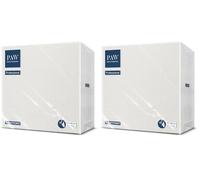 PAW - Serviettes Soft Point (38 x 38 cm) | 50 Serviettes Gastronomiques | Douces et Résistantes | Idéales pour un usage Quotidien, les Bars et les Cafés | Couleur Unie Blanche (Lot de 2)