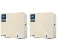 PAW - Serviettes Soft Point (38 x 38 cm) | 50 Serviettes Gastronomiques | Douces et Résistantes | Idéales pour un usage Quotidien, les Bars et les Cafés | Champagne (Lot de 2)