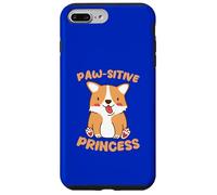 Paw-sitive Princesse Chien Kawaii Mignon Drôle Coque pour iPhone 7 Plus/8 Plus