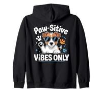 Paw-sitive Vibes Only Cute Dog Lover Jack Russell Terrier Sweat à Capuche