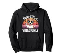Paw-sitive Vibes Only Cute Dog Lover Jack Russell Terrier Sweat à Capuche