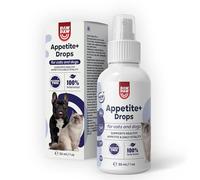 Paw2Paw Appetite+ pour Chats & Chiens - Gouttes Naturelles aux Plantes - Stimule l’Appétit & Aide la Digestion - Goût Savoureux pour Animaux Difficiles & en Convalescence - 30 ml (200+ pulvérisations)