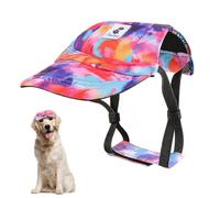 Pawaboo Casquette de Baseball pour Chien, Chapeaux pour Chiens avec Fermeture Auto-Agrippante Réglable + Trous d'oreilles, Chapeau pour Chiens de Petite, Moyenne et Grande Taille, XL, Multi Couleur